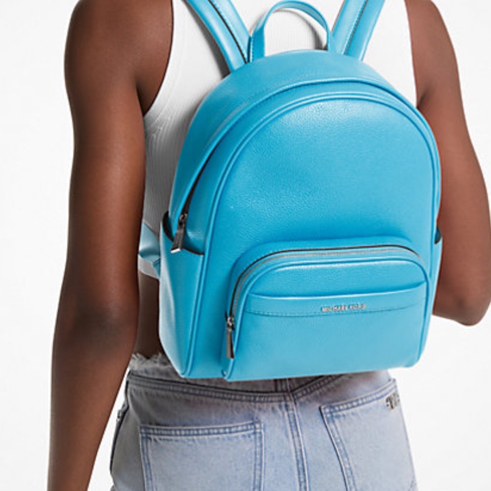 Michael Kors Bex Medium Pebbled Leather Backpack
COLOR SANTORINI BLUE
NWT - Picture 1 of 16